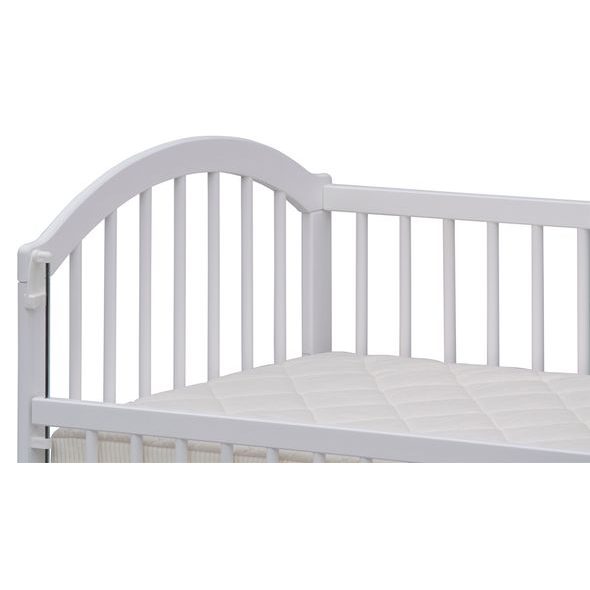 SCARLETT DĚTSKÁ POSTÝLKA SE STAHOVACÍM BOKEM ALENKA (BOROVICE) BÍLÁ 120X60CM - DŘEVĚNÉ POSTÝLKY - SPINKÁNÍ