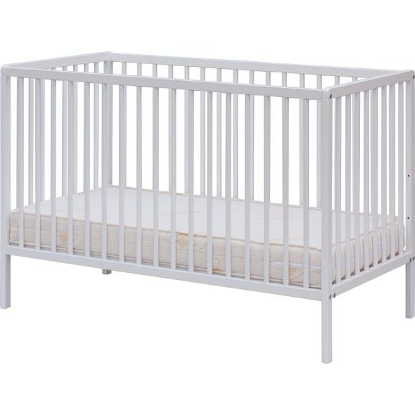 SCARLETT DĚTSKÁ POSTÝLKA VYNDÁVACÍ PŘÍČKY GLERA (BUK) BÍLÁ 120X60CM - DŘEVĚNÉ POSTÝLKY - SPINKÁNÍ