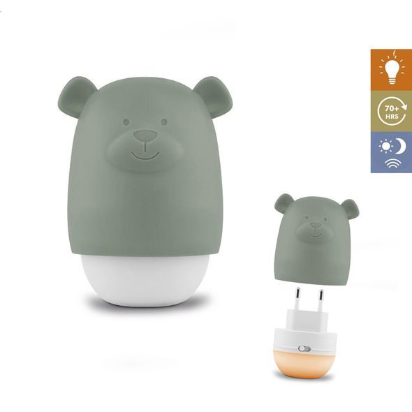 ZAZU MEDVÍDEK BENNY ZELENÝ - NOČNÍ SVĚTLO SE SENZOREM SOUMRAKU - NOČNÍ SVĚTLA - SPINKÁNÍ