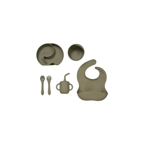 BABABING JÍDELNÍ SET, OLIVE GREEN - VÝHODNÉ SADY - KRMENÍ