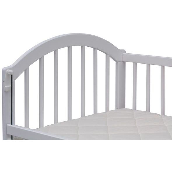 SCARLETT DĚTSKÁ POSTÝLKA SE STAHOVACÍM BOKEM ALENKA (BOROVICE) BÍLÁ 120X60CM - DŘEVĚNÉ POSTÝLKY - SPINKÁNÍ