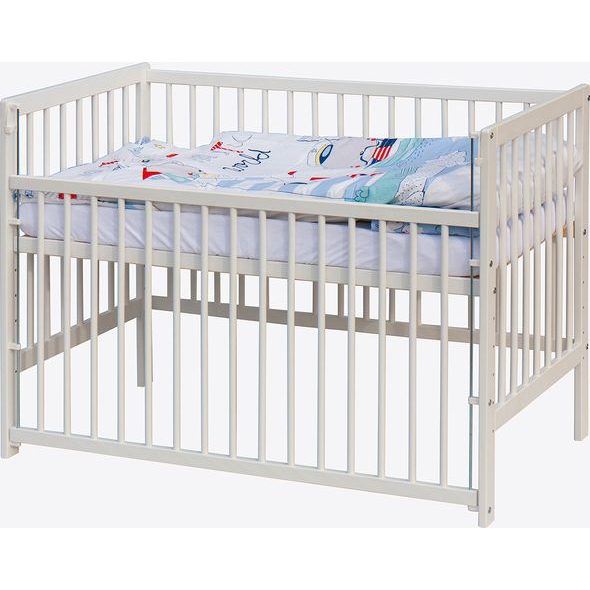 SCARLETT DĚTSKÁ POSTÝLKA S KOMPLETNÍ VÝBAVOU SCARLETT 120 X 60 CM - LUMPY - DŘEVĚNÉ POSTÝLKY - SPINKÁNÍ