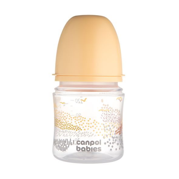 CANPOL BABIES ANTIKOLIKOVÁ LAHEV EASYSTART MOUNTAINS 120ML BÉŽOVÁ - KOJENECKÉ LAHVE - KRMENÍ