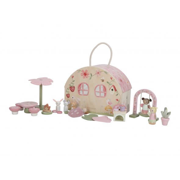 LITTLE DUTCH DOMEČEK PRO VÍLY DŘEVĚNÝ PŘENOSNÝ FAIRY GARDEN - DOMEČKY A FIGURKY - PRO DĚTI