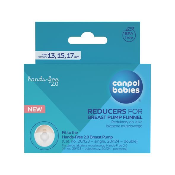 CANPOL BABIES NÁHRADNÍ SILIKONOVÉ VLOŽKY 13/15/17MM K ODSÁVAČCE MATEŘSKÉHO MLÉKA HANDS-FREE 2.0 - NÁHRADNÍ DÍLY K ODSÁVAČKÁM - KRMENÍ
