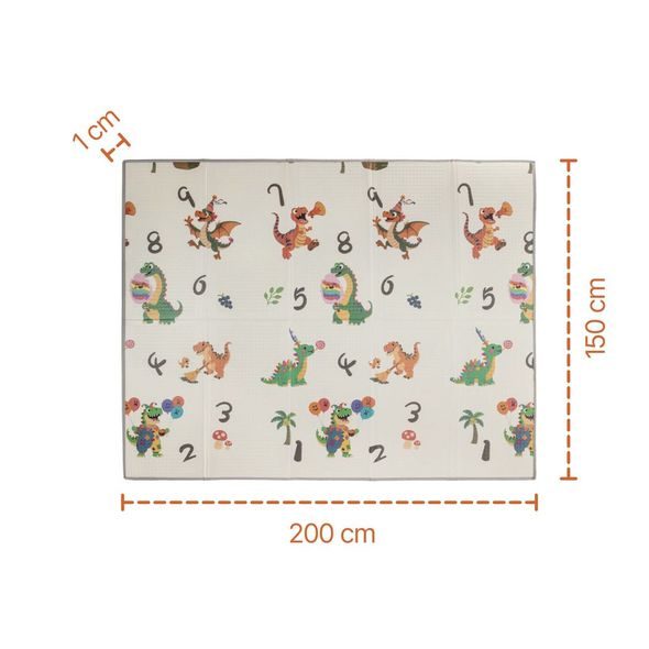 ZOPA MULTIFUNKČNÍ PĚNOVÁ SKLÁDACÍ PODLOŽKA OBOUSTRANNÁ 200X150 - HRACÍ PODLOŽKY NA ZEM - SPINKÁNÍ