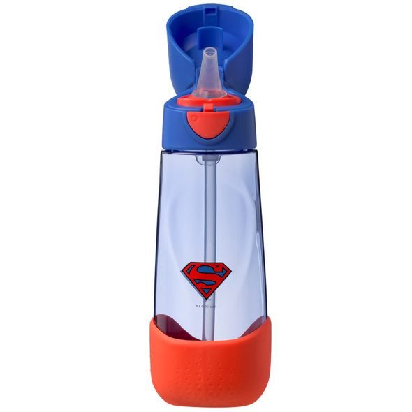 B.BOX LAHEV NA PITÍ S BRČKEM 600 ML - SUPERMAN | B.BOX - SPORTOVNÍ LAHVE - KRMENÍ