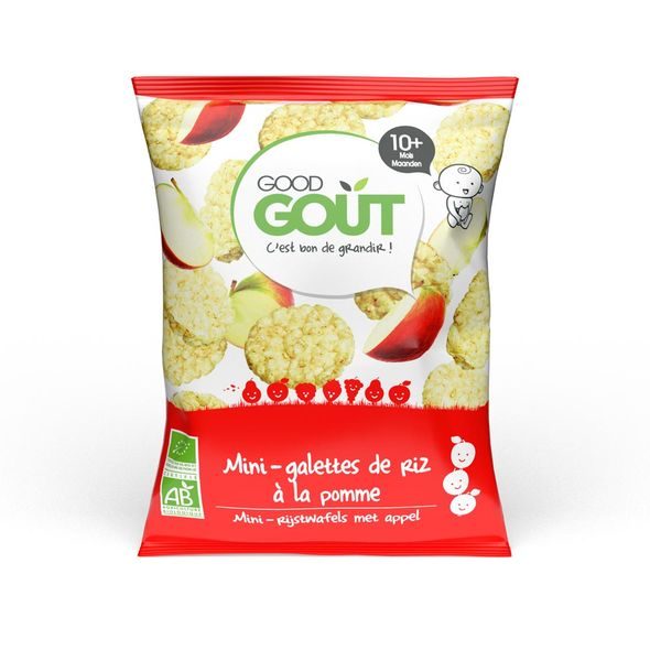 GOOD GOUT BIO MINI RÝŽOVÉ KOLÁČKY S JABLKY 40 G - TYČINKY/SUŠENKY - KRMENÍ