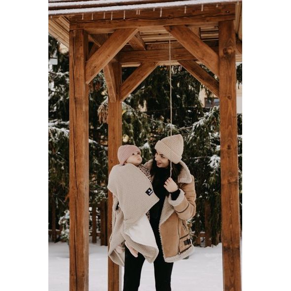 T-TOMI PLETENÁ DEKA WARM SAND - DĚTSKÉ DEKY PRO MIMINKA - SPINKÁNÍ