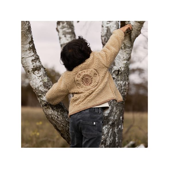 LITTLE DUTCH KABÁTEK TEDDY WARM TAUPE VEL. 92 - KABÁTKY, MIKINKY - PRO DĚTI