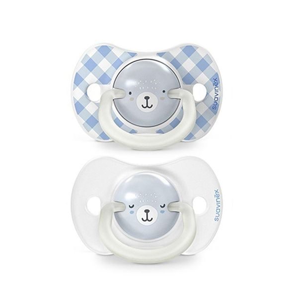 SUAVINEX ŠIDÍTKO DEN&NOC FYZIOLOGICKÉ SILIKON WILD & FREE 0-6 M - 2 KS - ŠIDÍTKA A DOPLŇKY - KRMENÍ