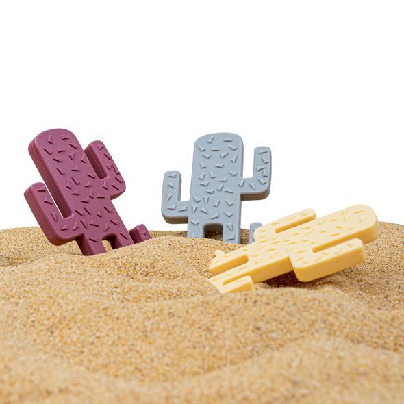 MINIKOIOI KOUSÁTKO SILIKONOVÉ KAKTUS - GREY - KOUSÁTKA - PRO DĚTI