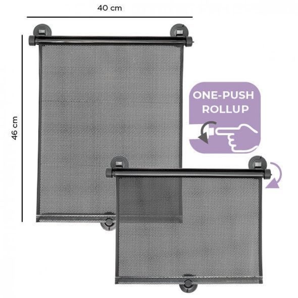 DOOKY SLUNEČNÍ ROLETA CAR SUN SHADES 2KS - SLUNEČNÍ ROLETY A CLONY - AUTOSEDAČKY A PŘÍSLUŠENSTVÍ