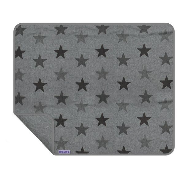 DOOKY DEKA BLANKET UNI GREY STARS - DETSKÉ DEKY - SPINKÁNÍ