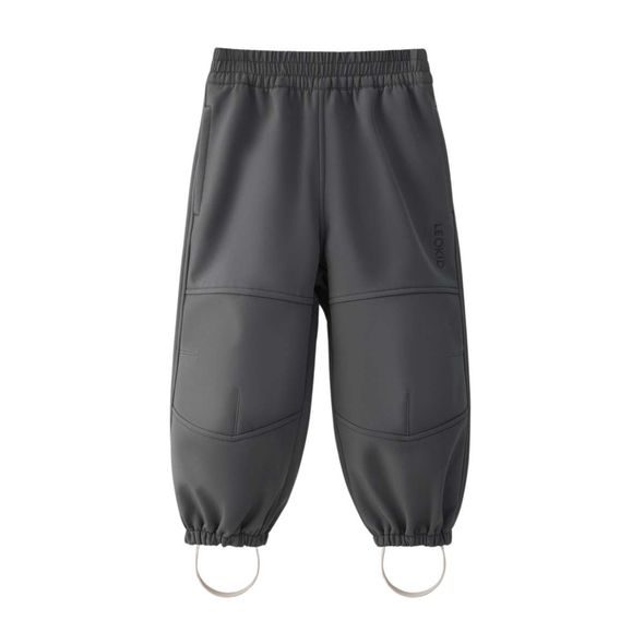 LEOKID SOFTSHELLOVÉ KALHOTY VIC ASPHALT VEL. 104 - KALHOTKY A TEPLÁČKY - PRO DĚTI