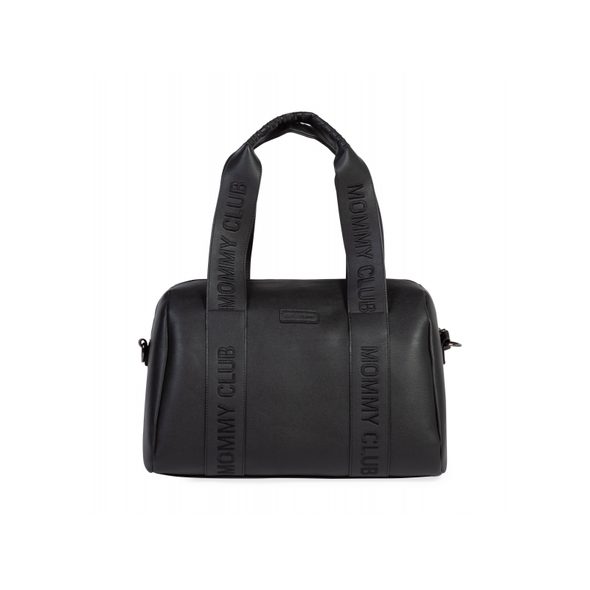 CHILDHOME PŘEBALOVACÍ TAŠKA MOMMY CLUB SIGNATURE VEGAN LEATHER BLACK - PŘEBALOVACÍ TAŠKY - KOČÁRKY A PŘÍSLUŠENSTVÍ