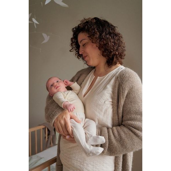 LODGER TEPLÁČKY NOVOROZENECKÉ MELANGE BIRCH VEL. 50 - KALHOTKY A TEPLÁČKY - PRO DĚTI