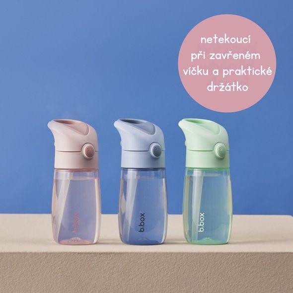 B.BOX LÁHEV NA PITÍ S BRČKEM JUNIOR 380 ML - CHILL OUT - DĚTSKÉ HRNEČKY - KRMENÍ