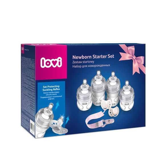 LOVI NOVOROZENECKÁ STARTOVACÍ SADA BABY SHOWER HOLKA - KOJENECKÉ LAHVE - KRMENÍ