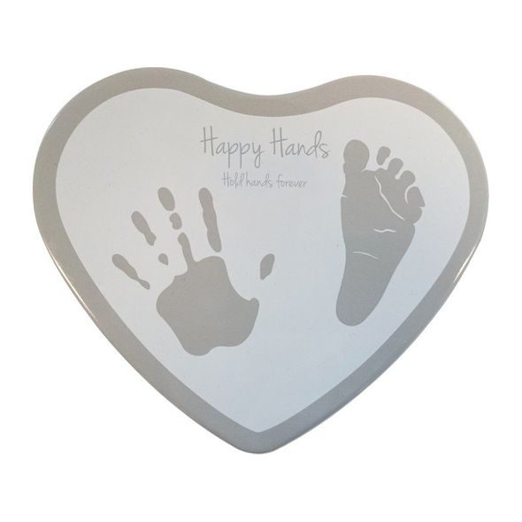 HAPPY HANDS 2D HEART SILVER/WHITE - OTISKY A ALBA - PRO MAMINKY