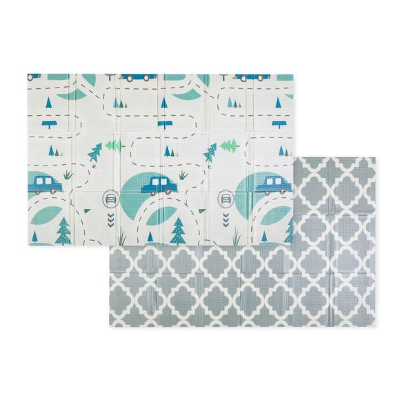 PETITE&MARS PODLOŽKA NA HRANÍ SKLÁDACÍ CAMPY L 130X200 CM - HRACÍ PODLOŽKY NA ZEM - SPINKÁNÍ