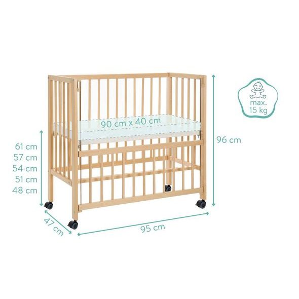 FILLIKID PŘÍSTAVNÁ POSTÝLKA COCON NATURE - K RODIČOVSKÉ POSTELI - SPINKÁNÍ