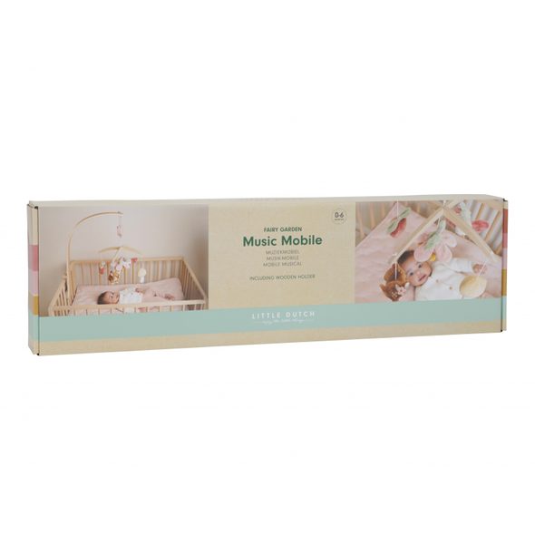 LITTLE DUTCH HUDEBNÍ KOLOTOČ DŘEVĚNÝ FAIRY GARDEN - KOLOTOČE NA POSTÝLKU - PRO DĚTI