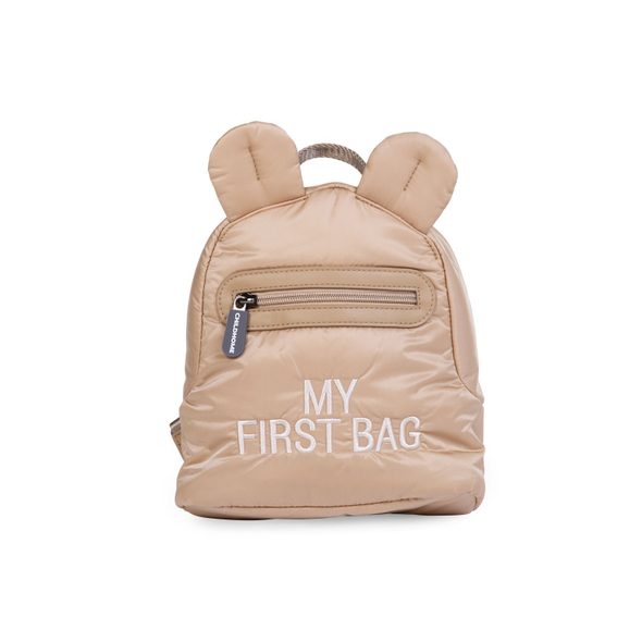 CHILDHOME DĚTSKÝ BATOH MY FIRST BAG PUFFERED BEIGE - BATOHY A TAŠKY - PRO DĚTI