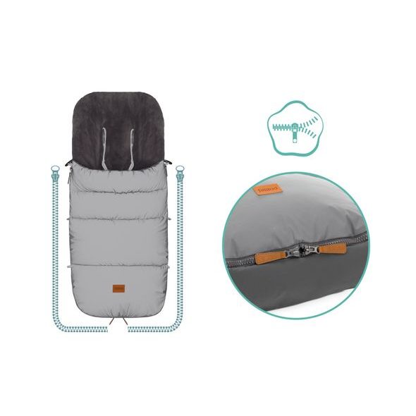 FILLIKID FUSAK ZIMNÍ KINLEY REFLECT SILVER - FUSAKY DO KOČÁRKU - KOČÁRKY A PŘÍSLUŠENSTVÍ