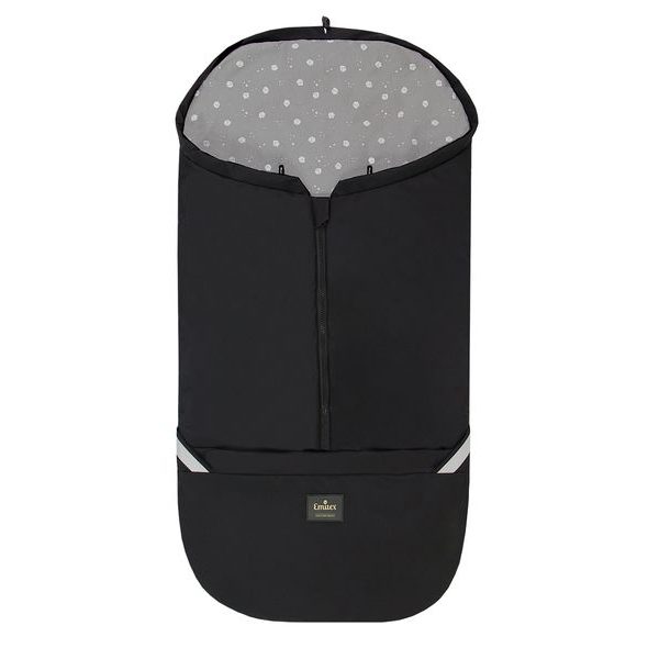 EMITEX FUSAK 2V1 COCOON SOFTSHELL GRAY HEART - FUSAKY DO KOČÁRKU - KOČÁRKY A PŘÍSLUŠENSTVÍ