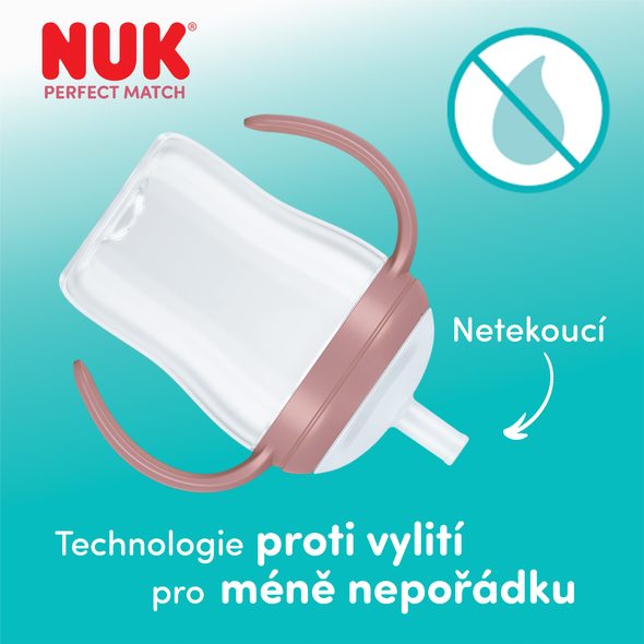 NUK PERFECT MATCH LAHVIČKA NA UČENÍ S BRČKEM BEAR 150 ML - KOJENECKÉ LAHVE - KRMENÍ