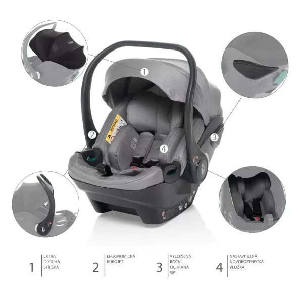 ZOPA AUTOSEDAČKA XS PLUS I-SIZE - AUTOSEDAČKY 0-13KG - AUTOSEDAČKY A PŘÍSLUŠENSTVÍ