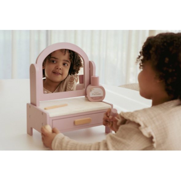 LITTLE DUTCH TOALETNÍ STOLEČEK DŘEVĚNÝ PINK - LITTLE DUTCH - PRO DĚTI