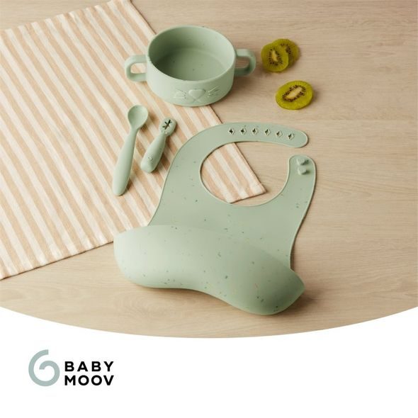BABYMOOV SILIKONOVÁ JÍDELNÍ SADA BABY FIRST MEAL SET - VÝHODNÉ SADY - KRMENÍ
