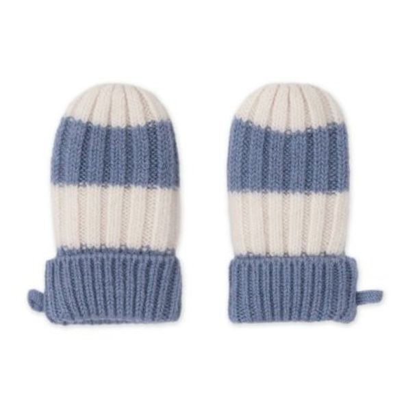 LODGER RUKAVICE STRIPE MERINO STONE VEL. 0 - 12 MĚSÍCŮ - RUKAVIČKY, ŠÁTKY, NÁKRČNÍKY - PRO DĚTI