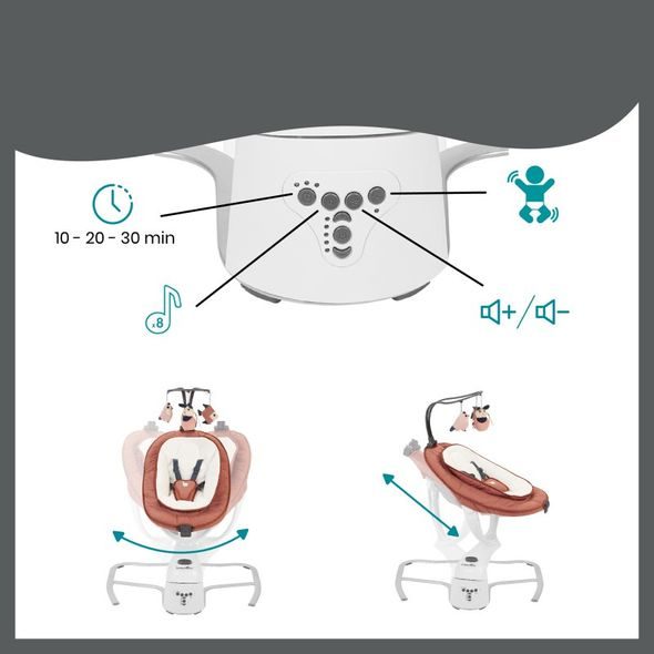 BABYMOOV LEHAČKA SWOON MOTION - LEHÁTKA A HOUPADLA - SPINKÁNÍ