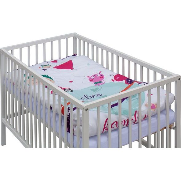 SCARLETT DĚTSKÁ POSTÝLKA S KOMPLETNÍ VÝBAVOU SCARLETT 120 X 60 CM - MOLY - DŘEVĚNÉ POSTÝLKY - SPINKÁNÍ