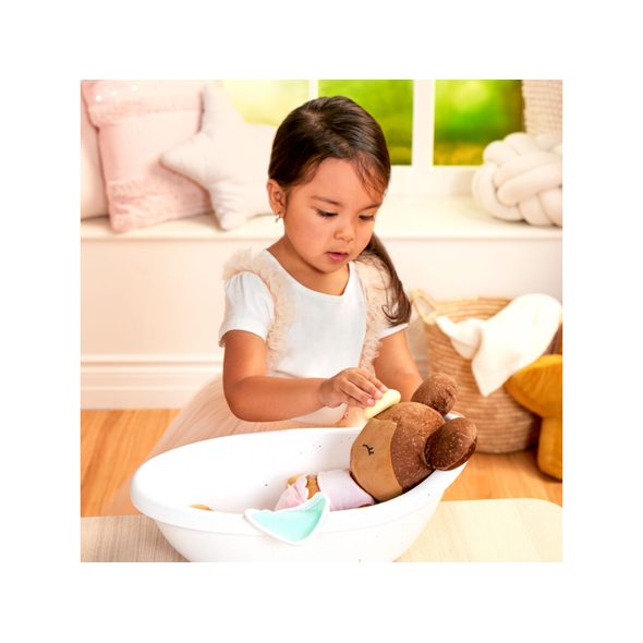 B-TOYS PANENKA PLYŠOVÁ DO VANY LULLA BABY LIGHT BROWN HAIR - HRAČKY DO VANY - PRO DĚTI