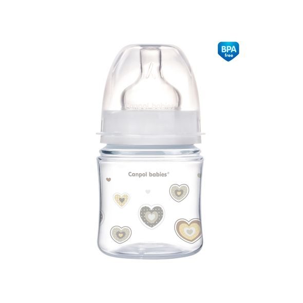 CANPOL BABIES LÁHEV SE ŠIROKÝM HRDLEM NEWBORN BABY 120ML - KOJENECKÉ LAHVE - KRMENÍ
