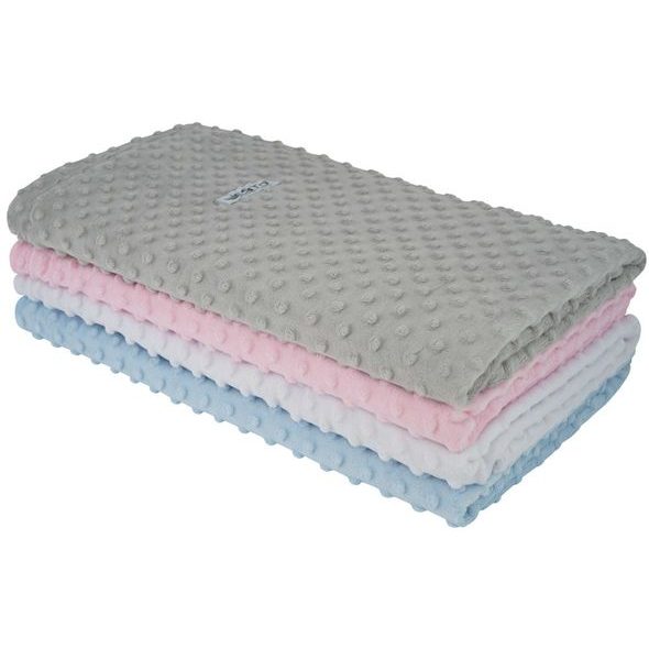 ESITO DĚTSKÁ DEKA DVOJITÁ MINKY JEDNOBAREVNÁ SILVER - STŘÍBRNÁ / 75 X 100 CM - DĚTSKÉ DEKY PRO MIMINKA - SPINKÁNÍ