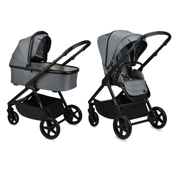 MOMI 2V1 GISELLE ŠEDÝ 2024 - DVOJKOMBINACE - KOČÁRKY A PŘÍSLUŠENSTVÍ