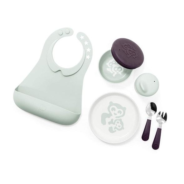 STOKKE® JÍDELNÍ SADA MUNCH SOFT MINT - VÝHODNÉ SADY - KRMENÍ