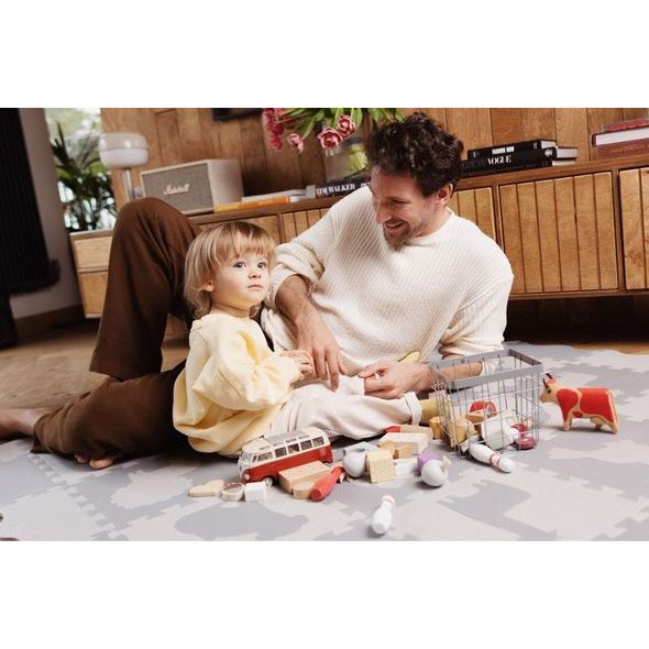 MOMI HRACÍ PODLOŽKA PĚNOVÉ PUZZLE MOMI ZAWI RŮŽOVÁ - HRACÍ PODLOŽKY NA ZEM - SPINKÁNÍ