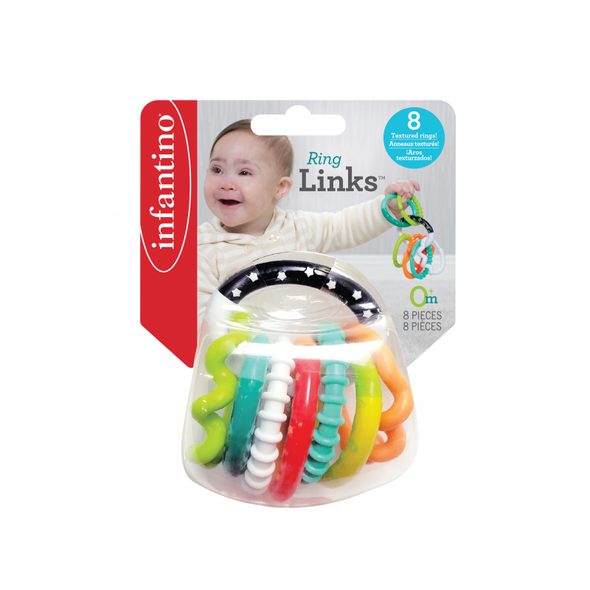 INFANTINO CHRASTÍTKO S KROUŽKY - CHRASTÍTKA - PRO DĚTI