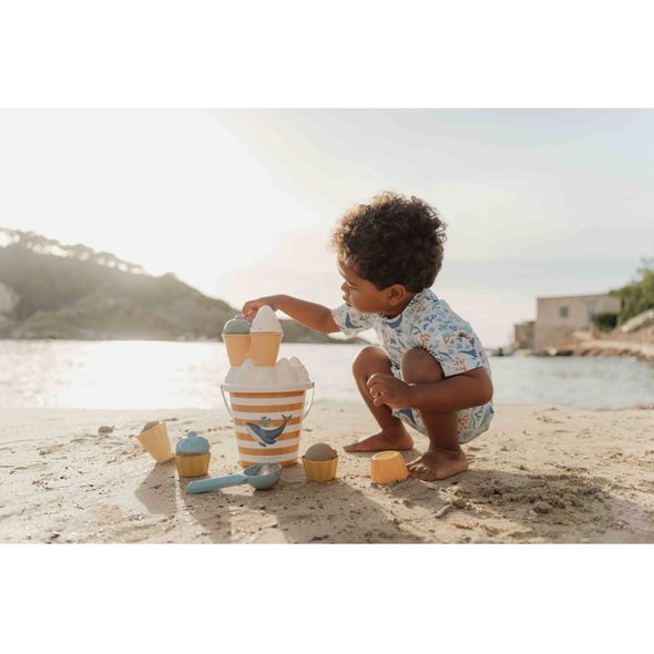 LITTLE DUTCH PLAVKY KRÁTKÝ RUKÁV OCEAN DREAMS BLUE VEL. 74/80 - KOJENECKÉ PLAVKY - KOUPÁNÍ A ZDRAVÍ