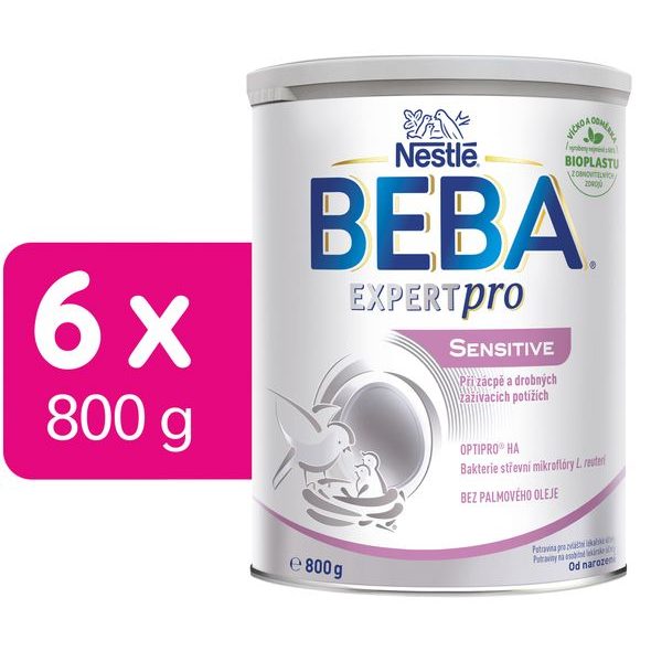 BEBA 6X EXPERTPRO SENSITIVE NEW (800G) - KOJENECKÁ MLÉKA - KRMENÍ