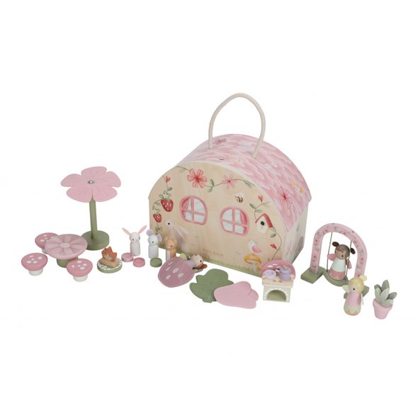 LITTLE DUTCH DOMEČEK PRO VÍLY DŘEVĚNÝ PŘENOSNÝ FAIRY GARDEN - DOMEČKY A FIGURKY - PRO DĚTI