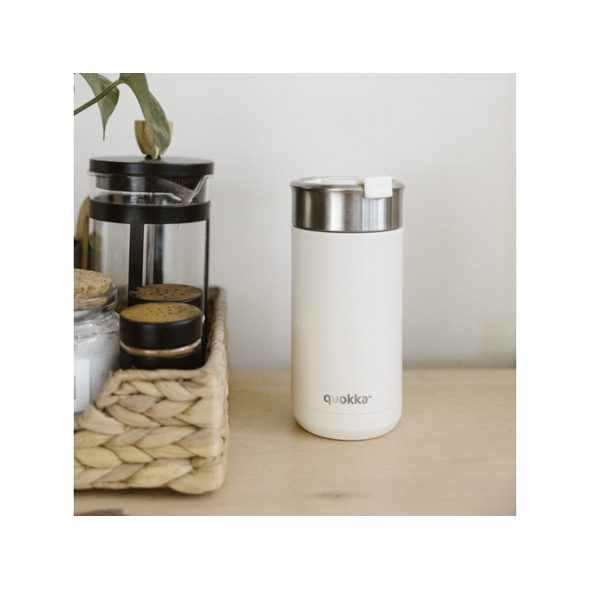 QUOKKA NEREZOVÝ TERMOHRNEK SE SÍTKEM BOOST NUDE 400 ML - TERMOOBALY A TERMOSKY - KRMENÍ