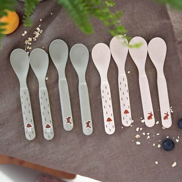 LÄSSIG SPOON SET PP/CELLULOSE LITTLE FOREST FOX - LŽIČKY A PŘÍBORY - KRMENÍ