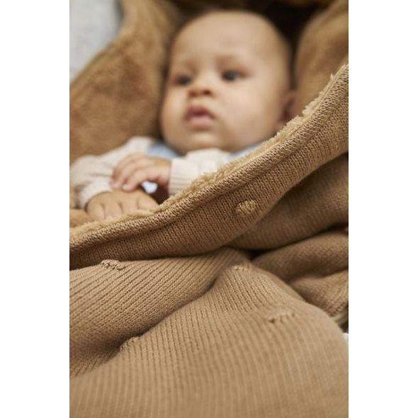 MEYCO FUSAK MINI KNOTS - TOFFEE - FUSAKY DO KOČÁRKU - KOČÁRKY A PŘÍSLUŠENSTVÍ